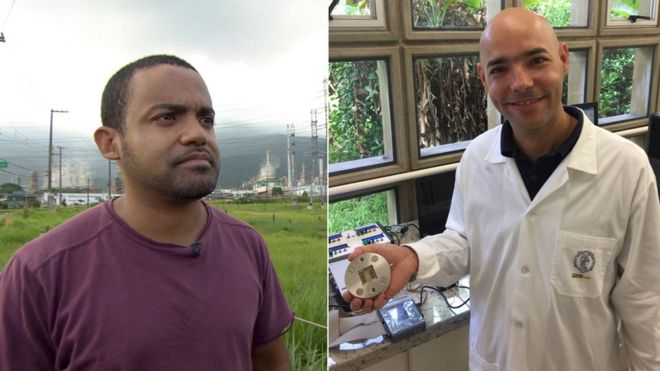 Os engenheiros Cleiton Jordão e Mauro Braga tentam encontrar soluções políticas e científicas para combate à poluição em Cubatão